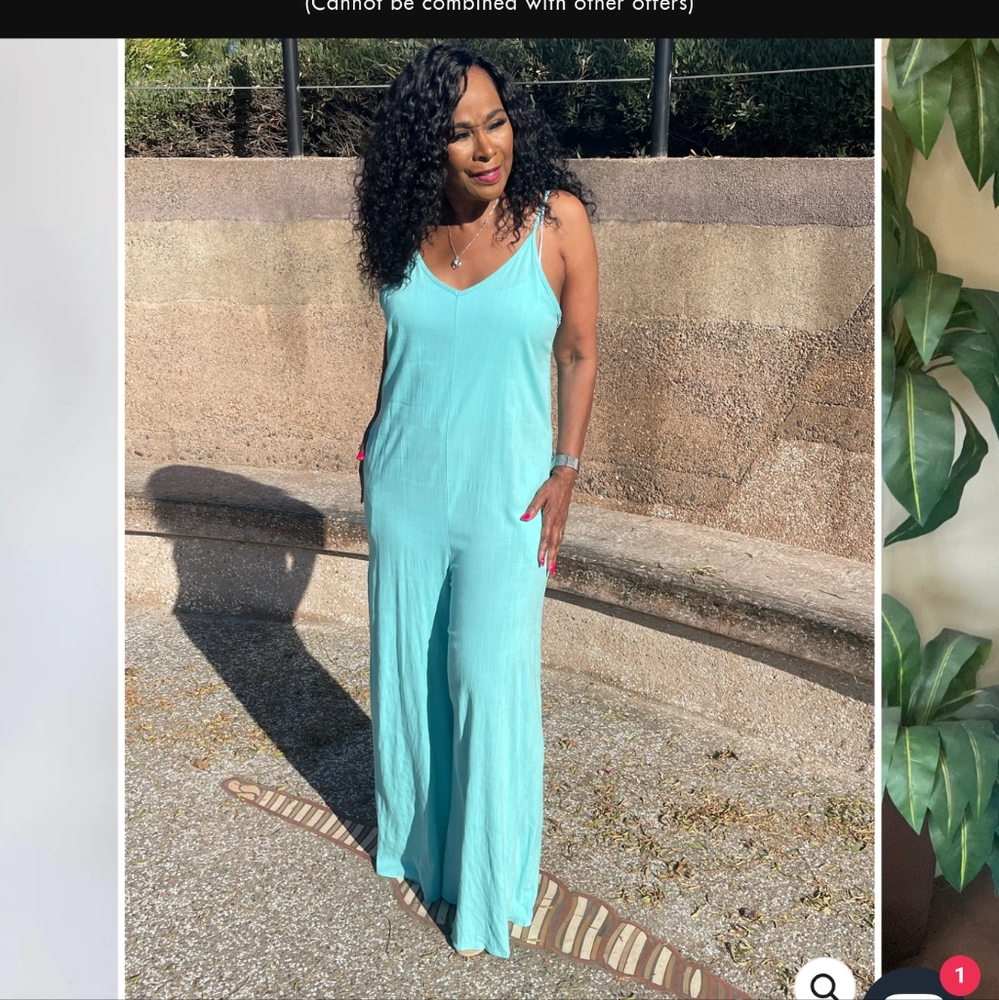 Brick Built Spring Jumpsuit XL Tiffany Blue